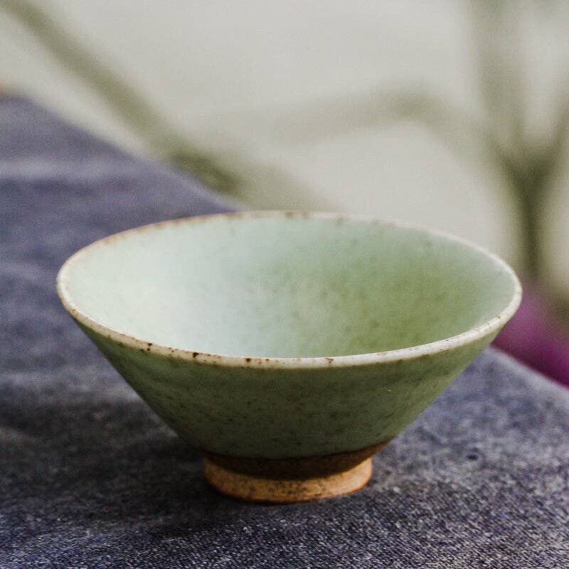 Handmade Green Pinch Pot