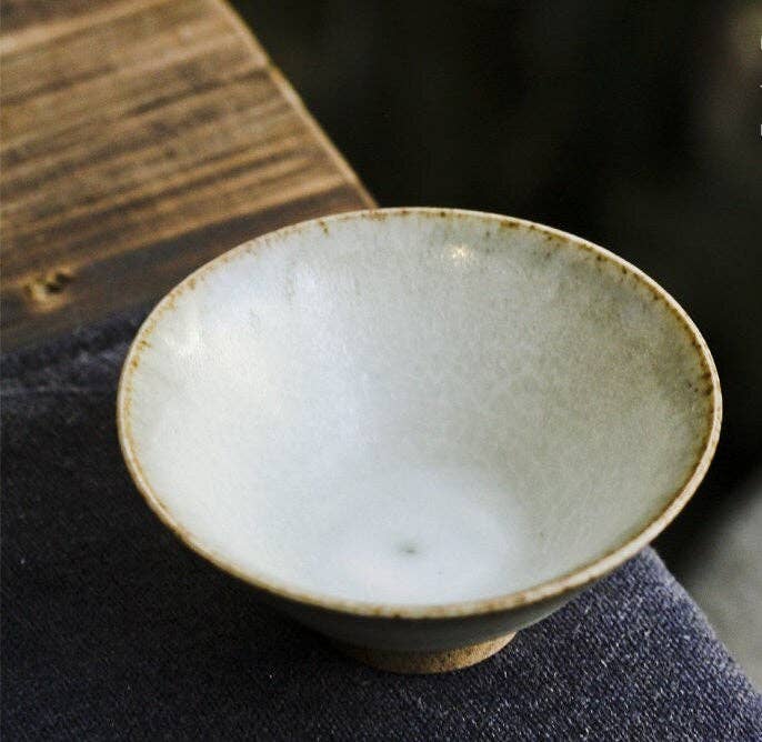 Handmade Cream Pinch Pot