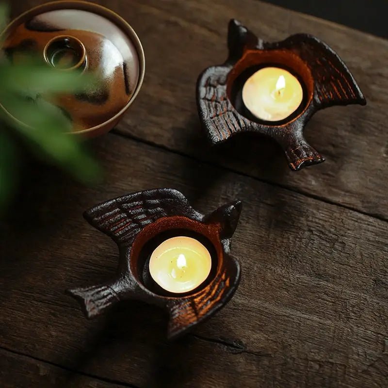 Sitting Bird Candle Holder - Buffalo