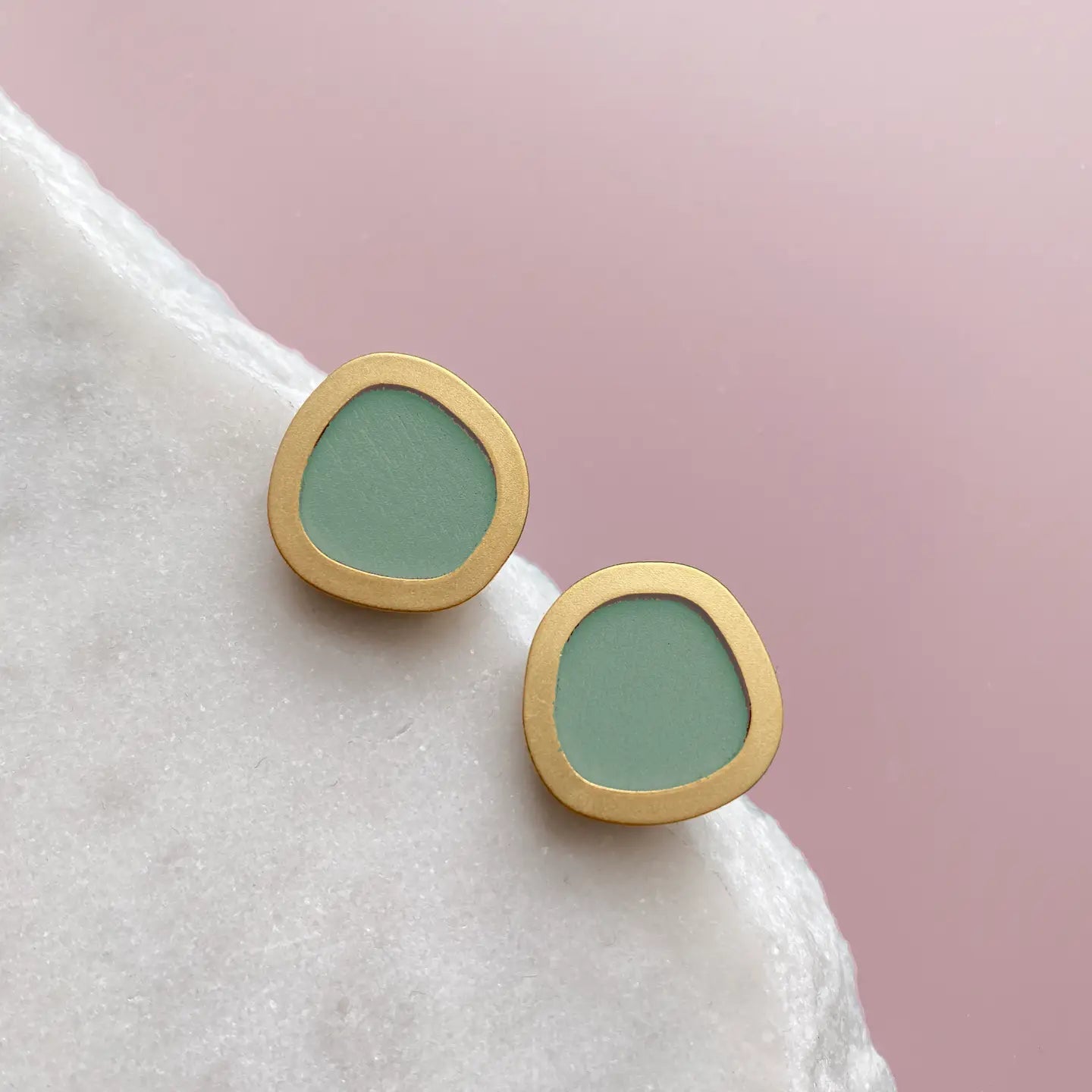 Geometric Stud Earrings - Buffalo