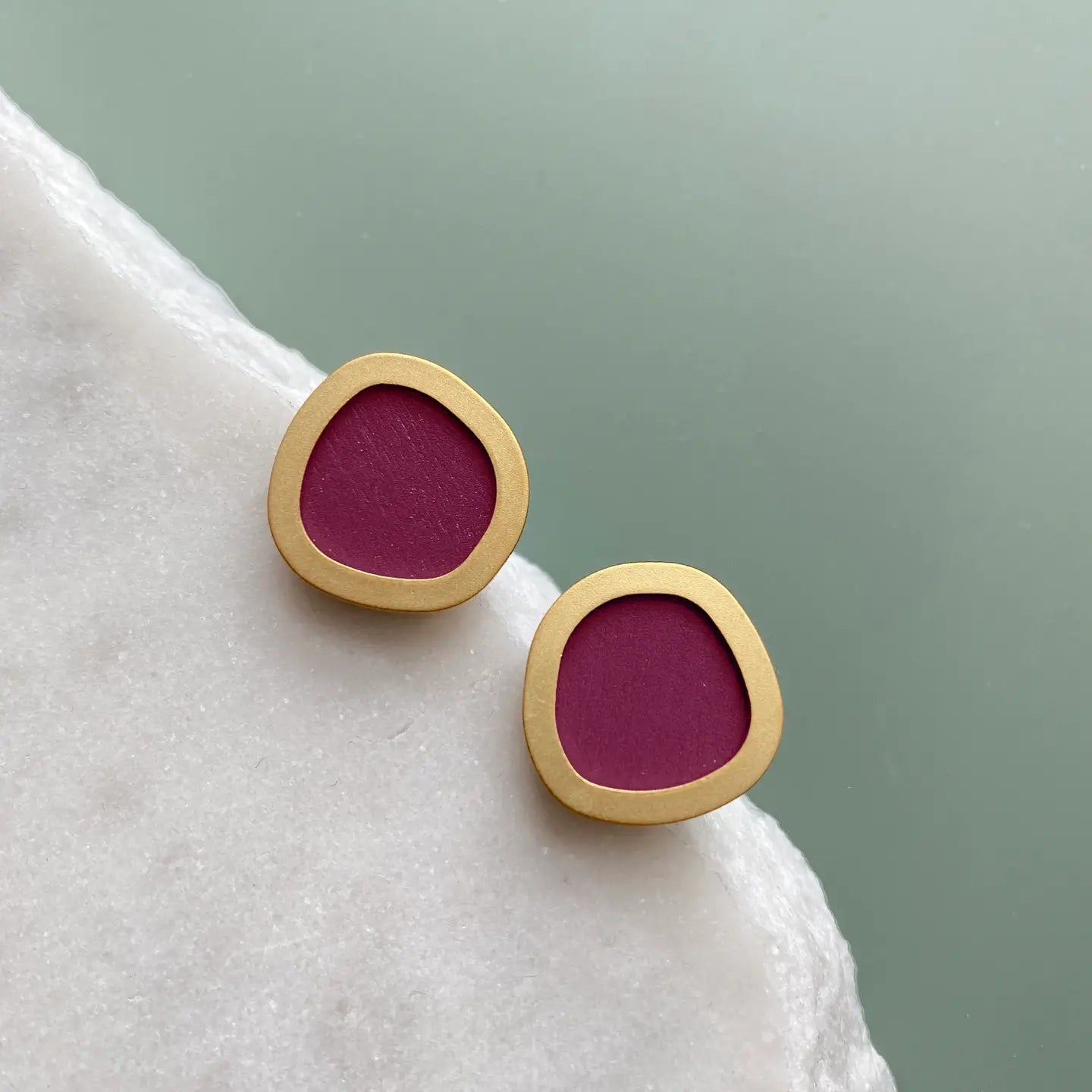 Geometric Stud Earrings - Buffalo