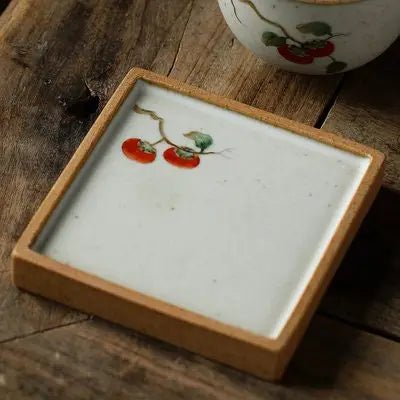 Hand Painted Ceramic Coasters - Buffalo