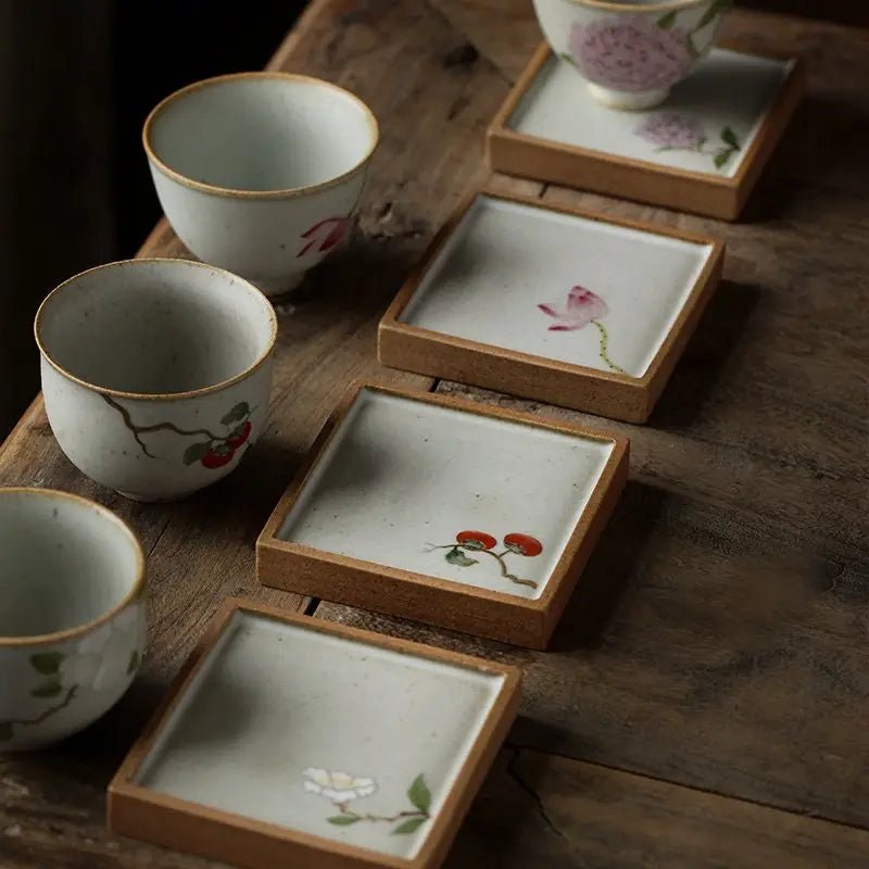Hand Painted Ceramic Coasters - Buffalo