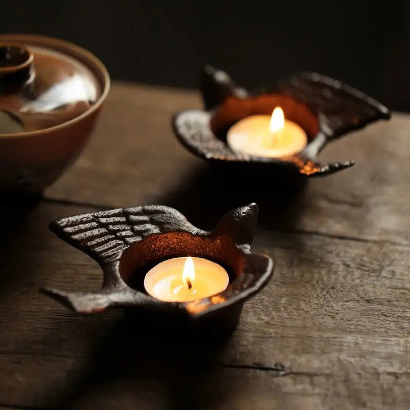 Sitting Bird Candle Holder - Buffalo