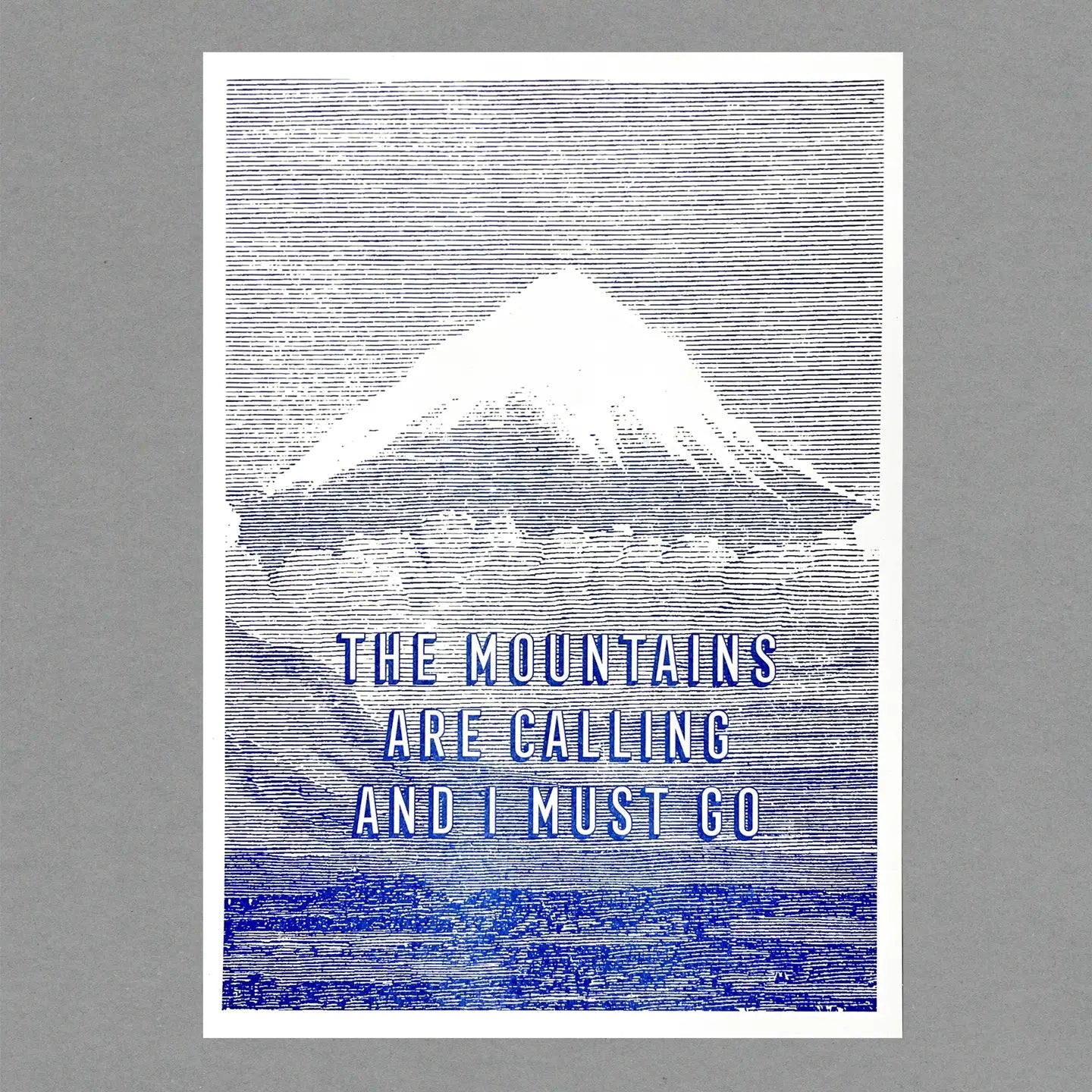 The Mountains - Risograph Print - Buffalo