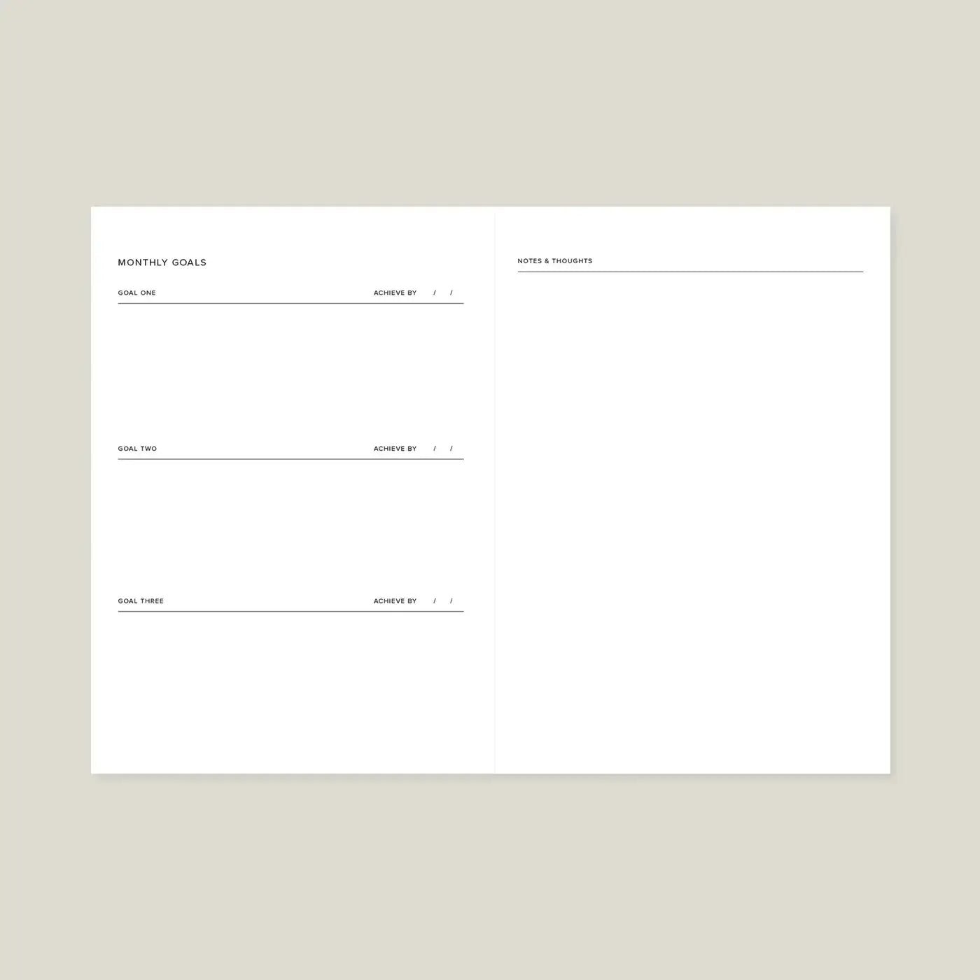 Undated Weekly Planner - Abstract - Buffalo