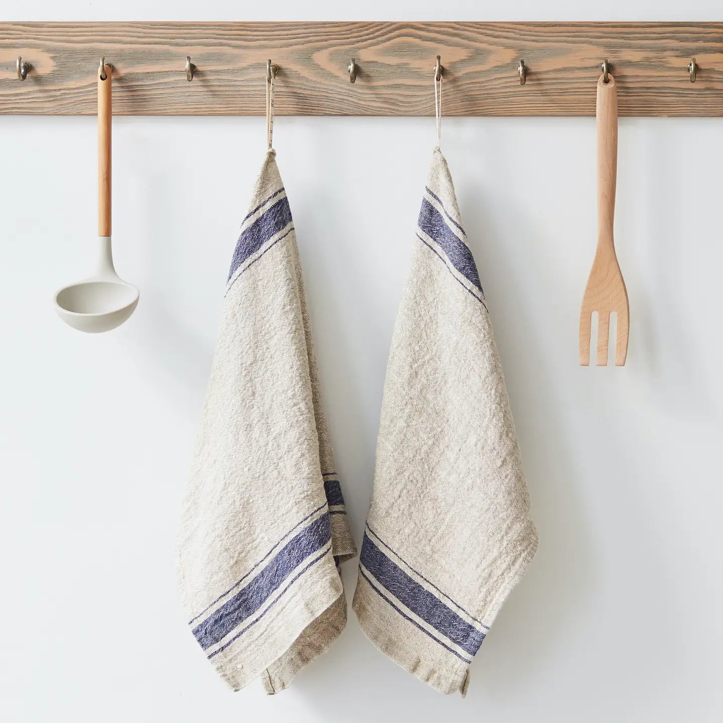 Vintage Stripe Linen Tea Towel - Buffalo