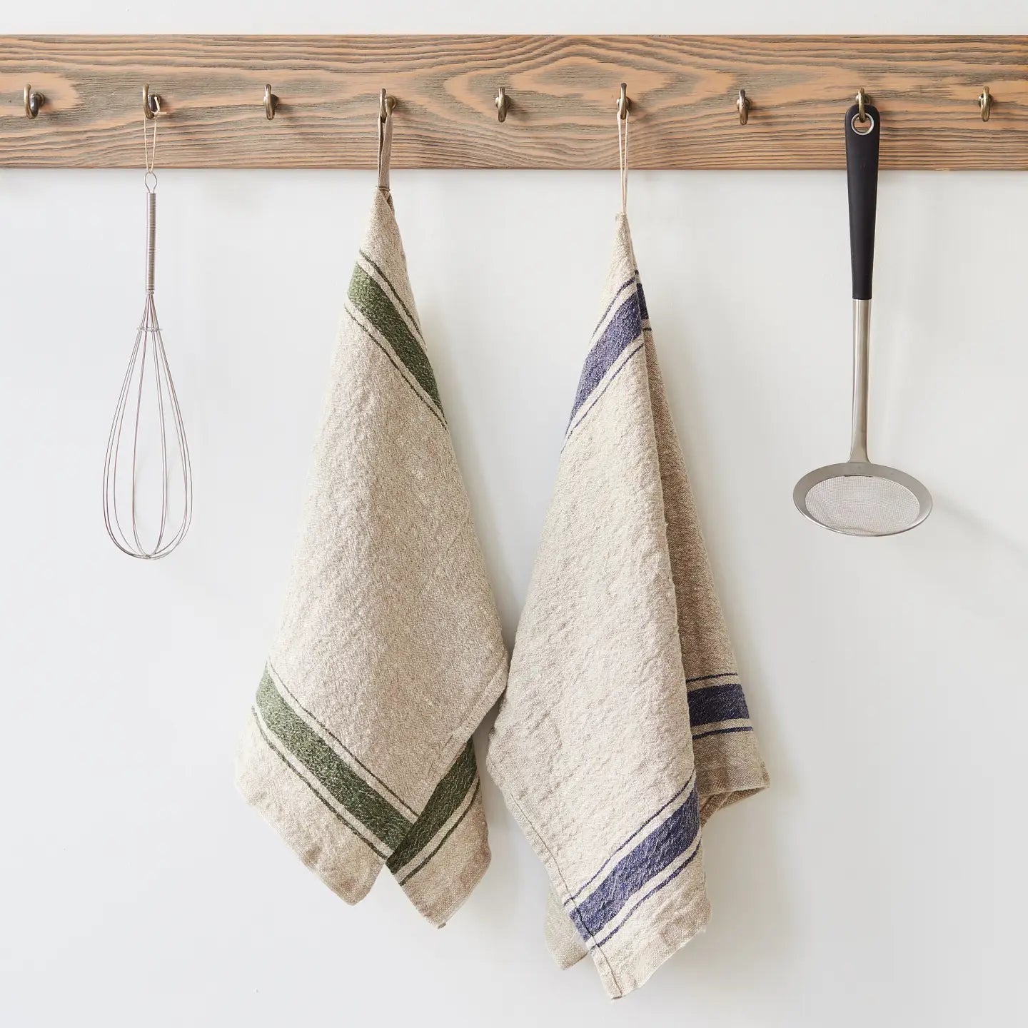 Vintage Stripe Linen Tea Towel - Buffalo