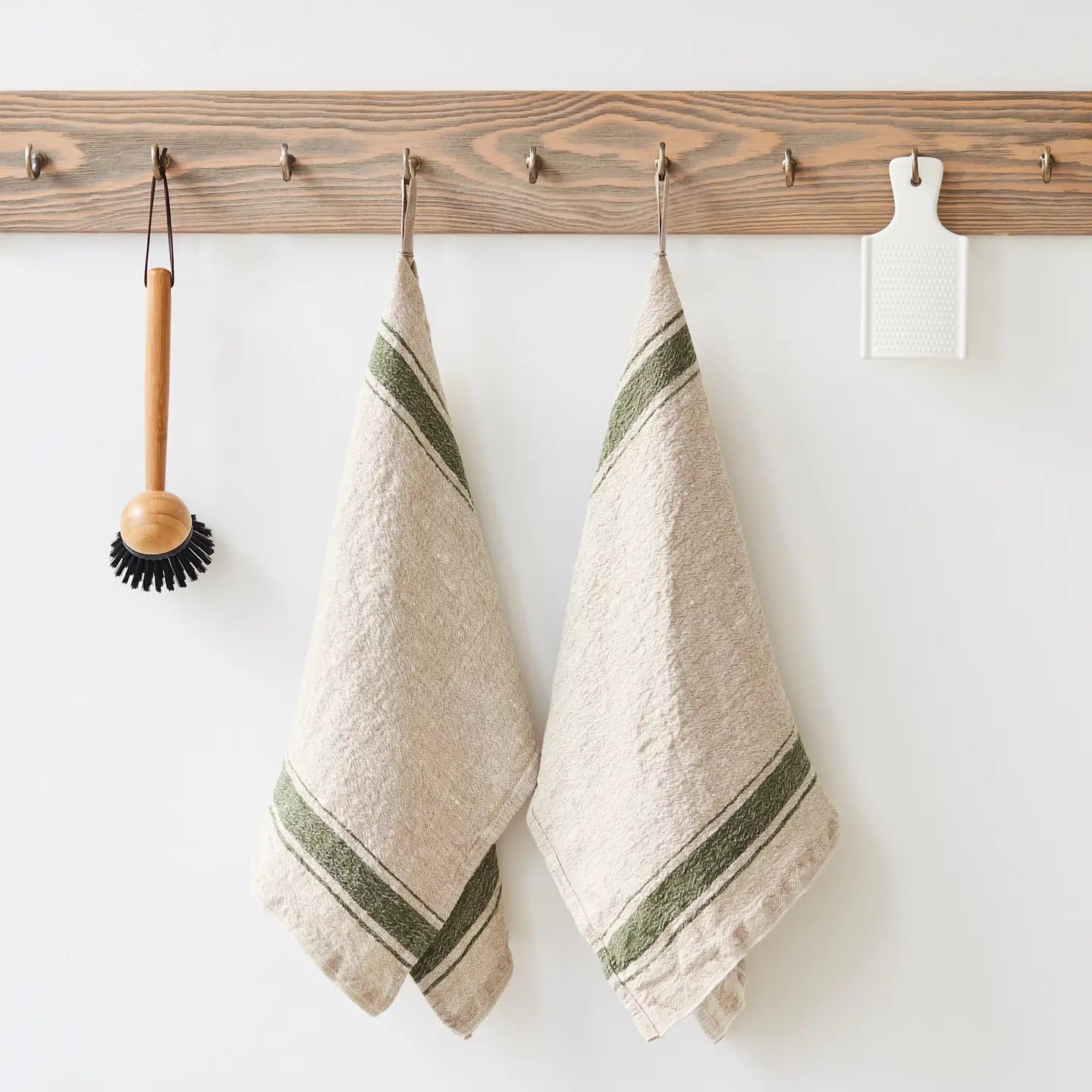 Vintage Stripe Linen Tea Towel - Buffalo